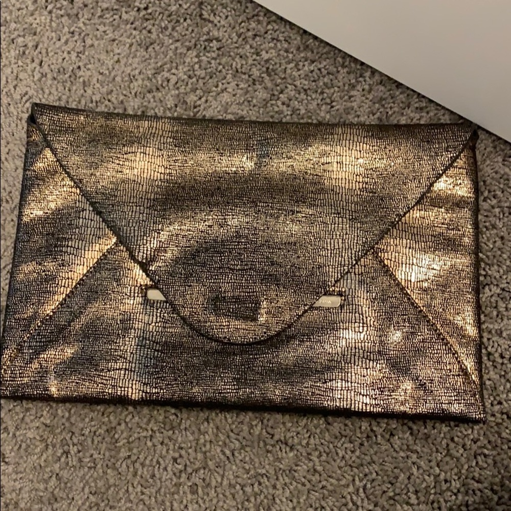 Black and gold clutch